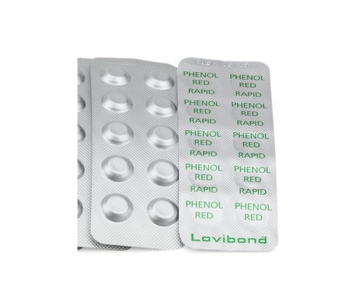 PHENOL RED RAPID reagens tablete za Pooltester - za određivanje pH vrijednosti bazenske vode. Blister 10 kom