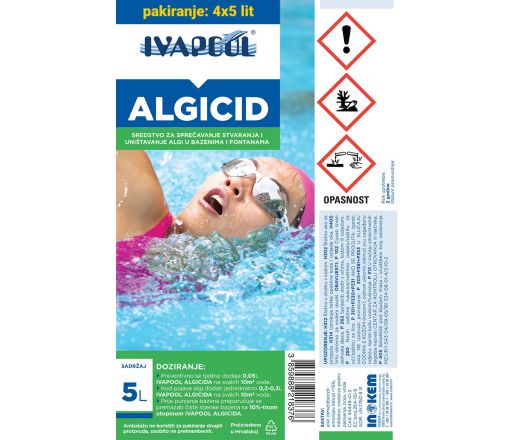 IVAPOOL Algicid za bazene i fontane - pakiranje 4 x 5 lit