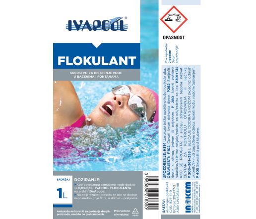 IVAPOOL Flokulant za bazene i fontane - pakiranje 1 lit